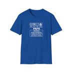 Papa Warning T-Shirt – ‘Spoils Grandkids’ Funny Grandpa Gift Tee