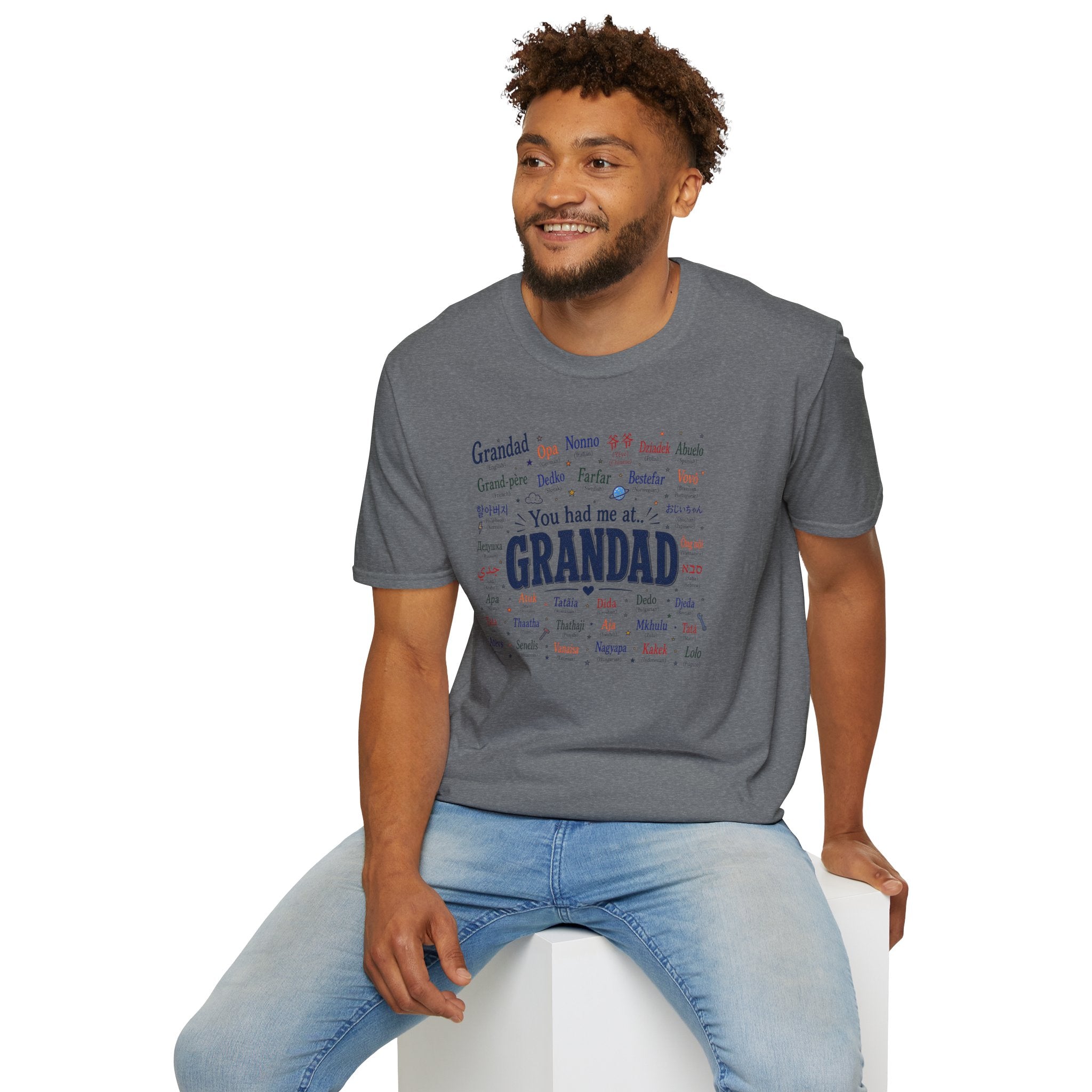 Grandad Word Cloud T-Shirt — "You had me at... GRANDAD" Father’s Day Gift