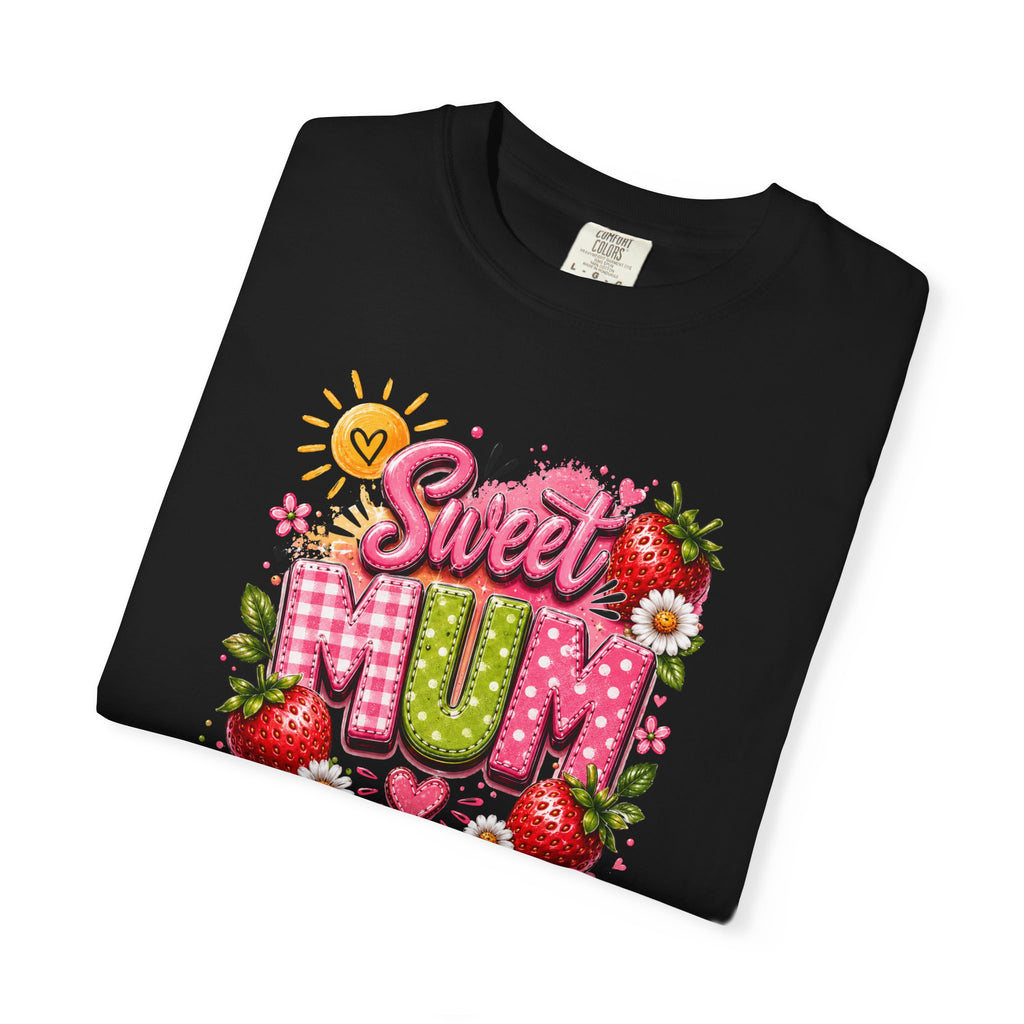 Sweet Mum T-Shirt — Floral Strawberry Mother's Day Tee