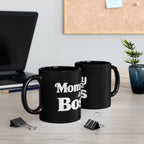 Mommy Is The Boss Mug - Black Coffee Cup for Moms (11oz, 15oz)