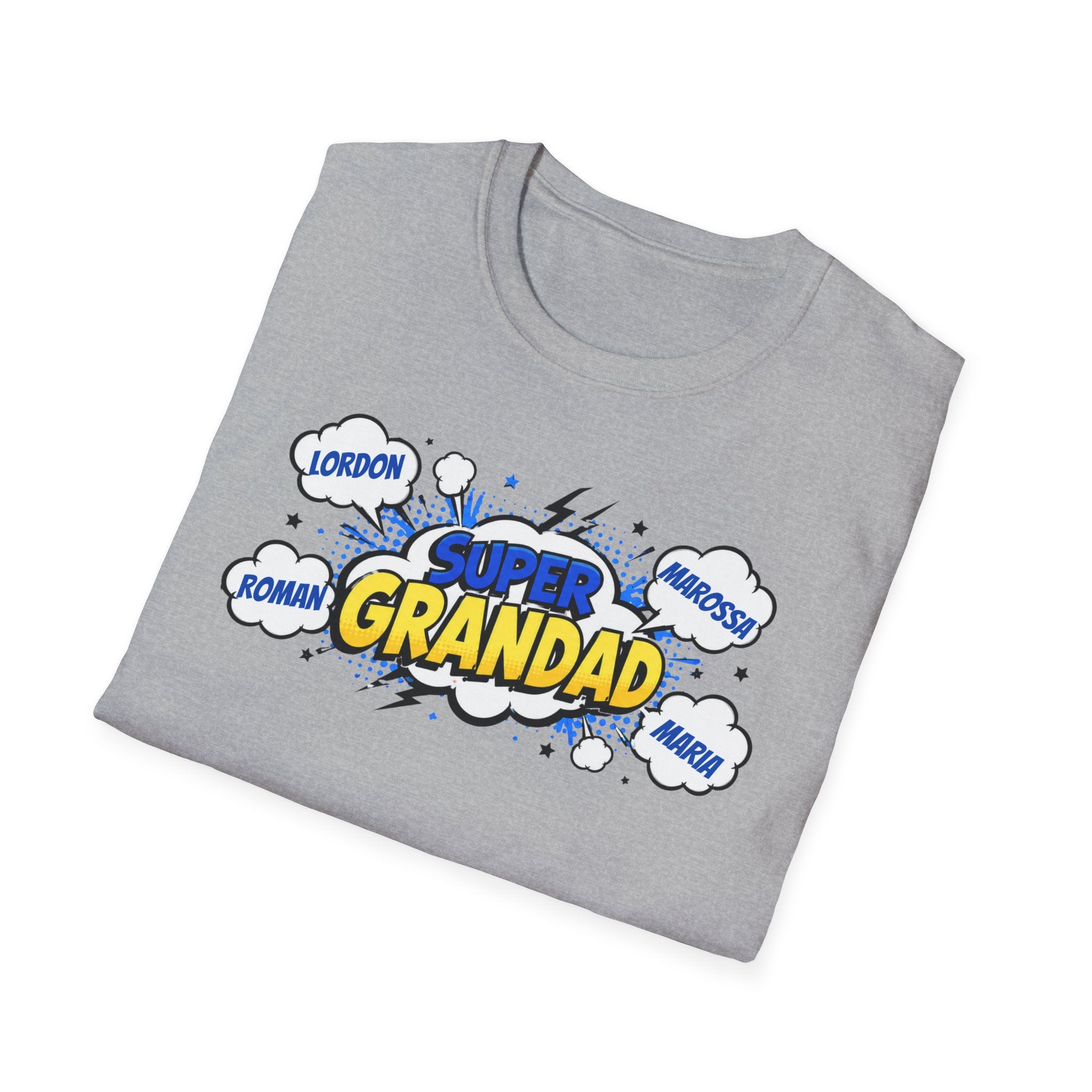 Super Grandad Comic-Style T-Shirt
