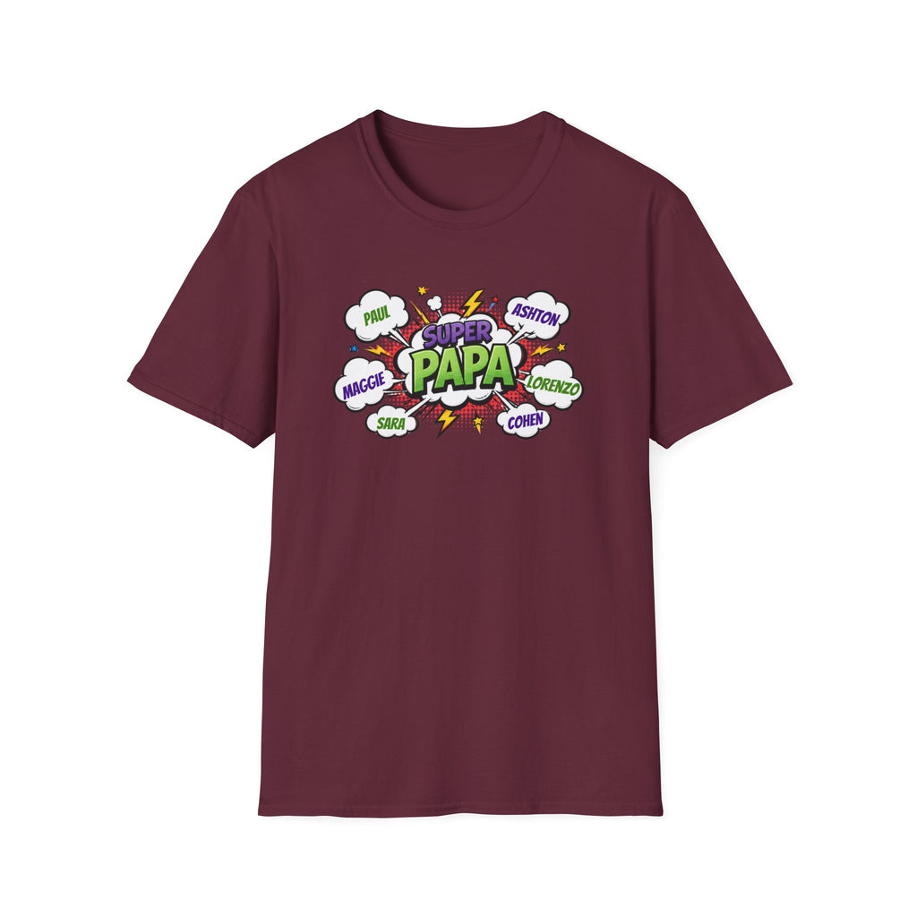 Super Papa Comic T-Shirt — Funny Father’s Day Gift