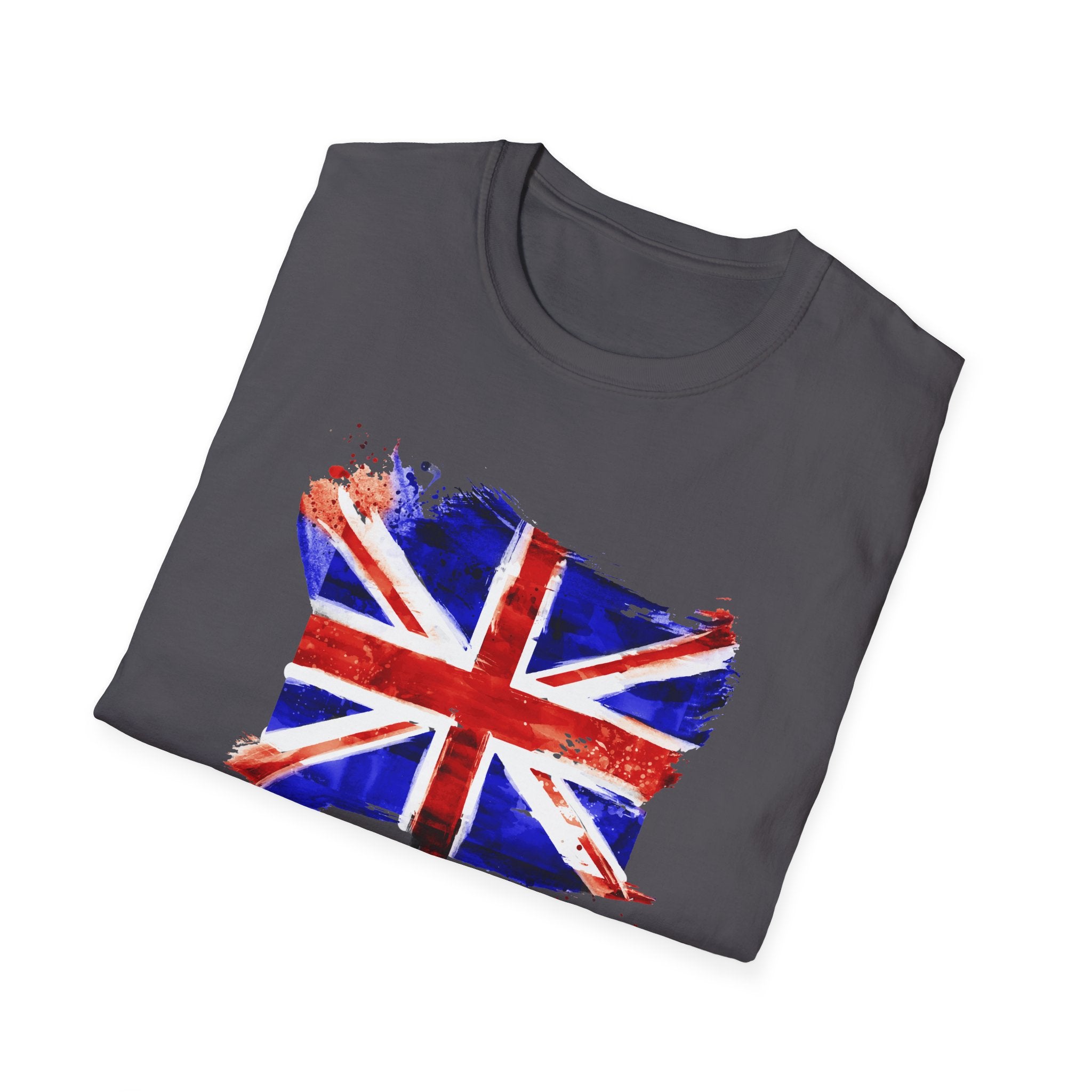 Union Jack Paint Brush UK Flag T-Shirt — British Pride Graphic Tee