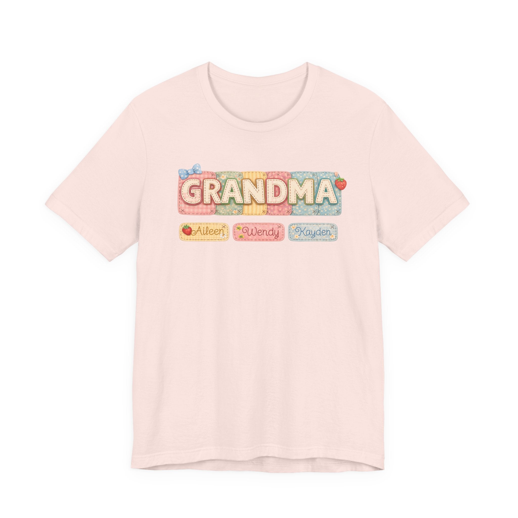 Grandma Floral Retro Tee — "Grandma" Names Design (Aileen • Wendy • Peyton)