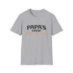 Papa's Crew T-Shirt — "Small Humans, Big Love" Grandpa Gift