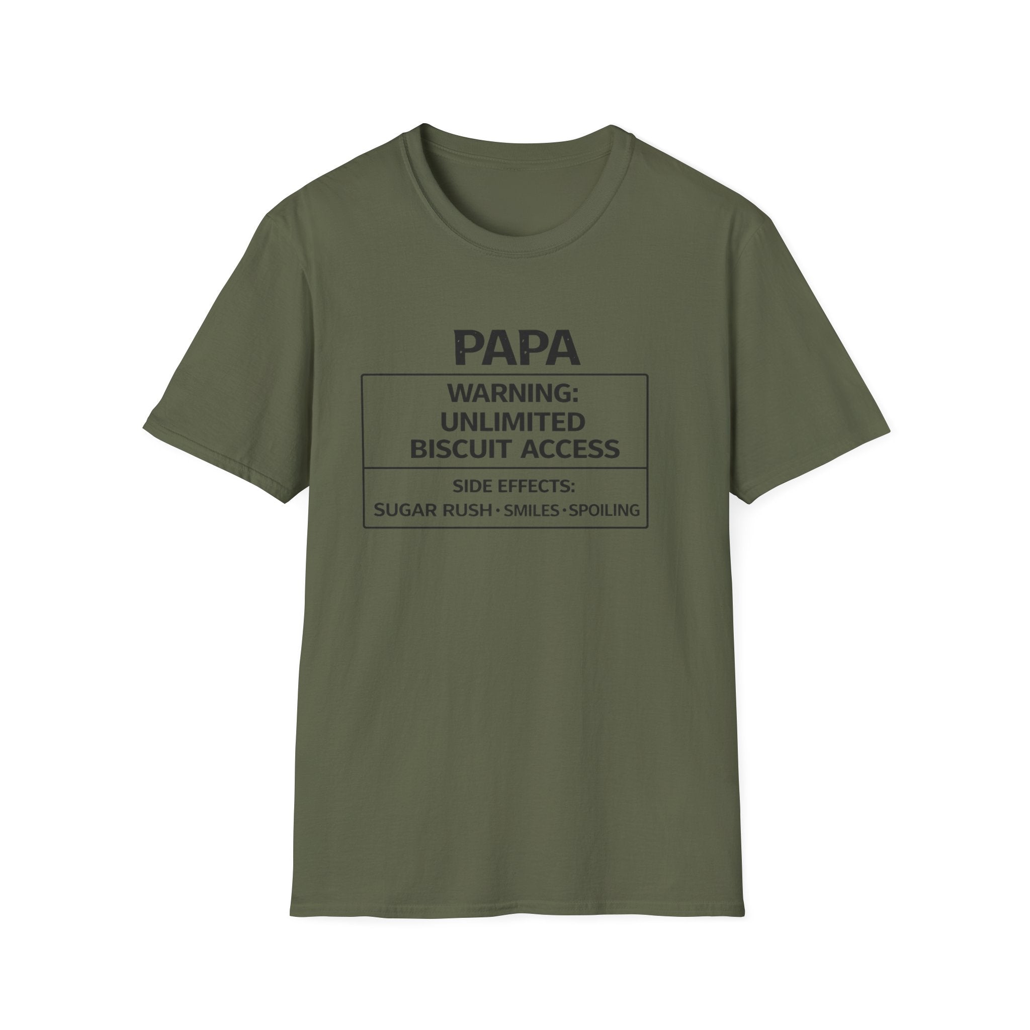 Papa Warning: Unlimited Biscuit Access T-Shirt
