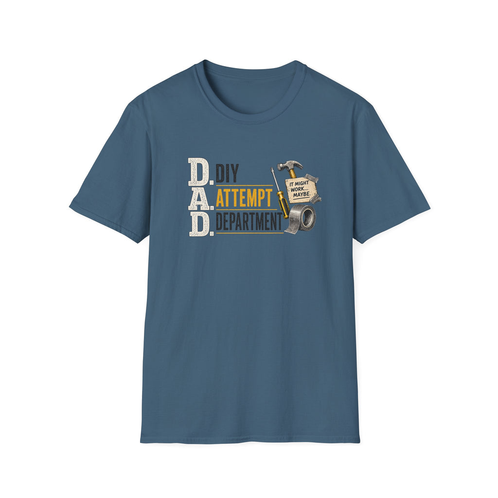 DIY Attempt Department T-Shirt — 'D.A.D. DIY Humour Tee