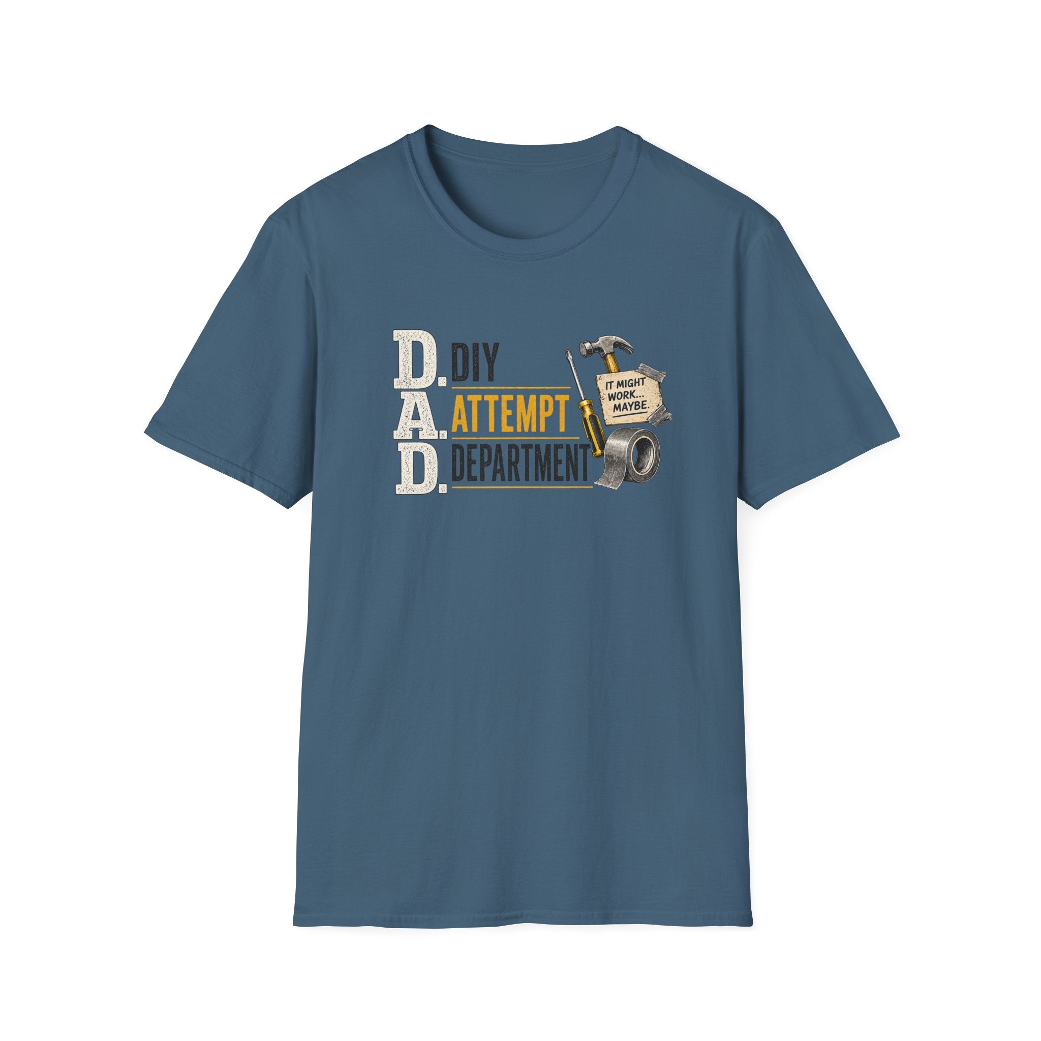 DIY Attempt Department T-Shirt — 'D.A.D. DIY Humour Tee