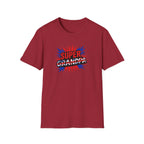 Super Grandpa T-Shirt Union Jack/England themed – Retro Comic Style Father’s Day Gift for Grandfathers