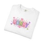 Mommy Hearts T‑Shirt — Cute Pastel 'MOMMY' Graphic Tee for Mother's Day & New Moms