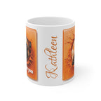 Pug Coffee Mug - "I Puggin' Love You" Personalized 11oz Ceramic Mug