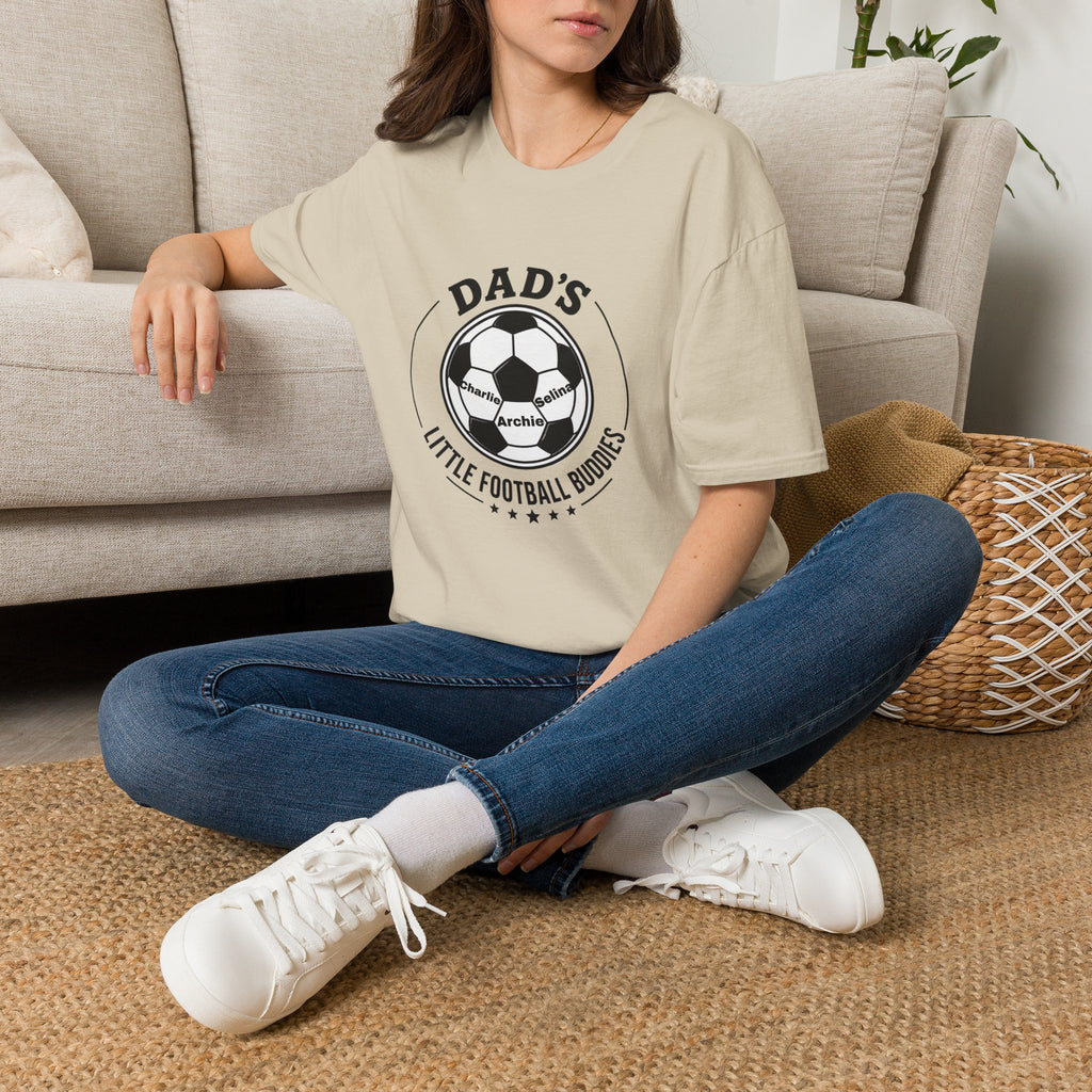 Dad’s Little Football Buddies Tee - Add Names- Personalise