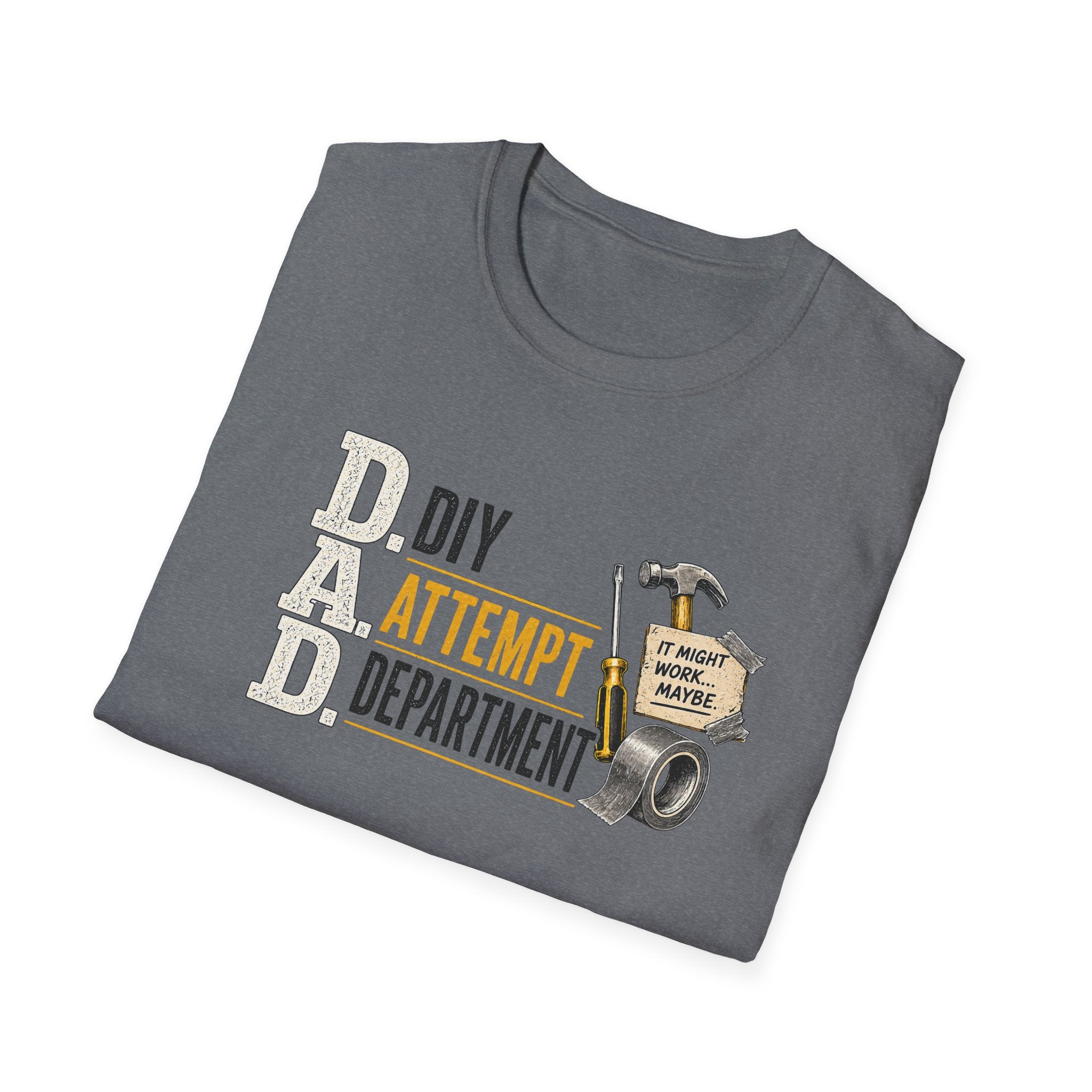 DIY Attempt Department T-Shirt — 'D.A.D. DIY Humour Tee