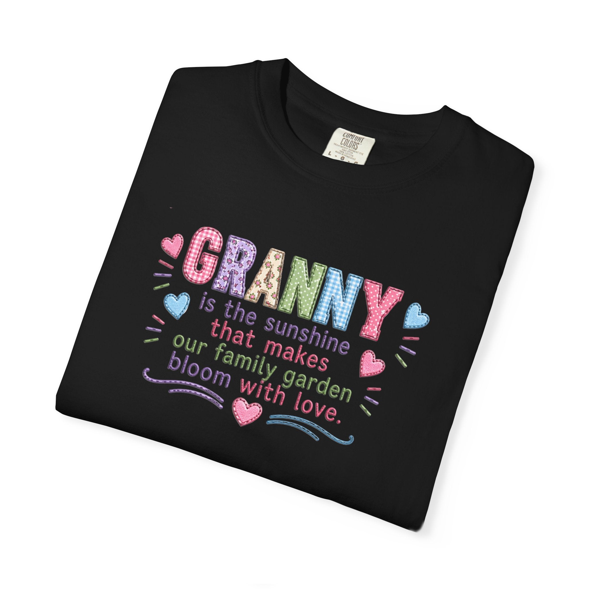 Granny Floral Tee — "Granny is the sunshine that makes our family garden bloom with love"