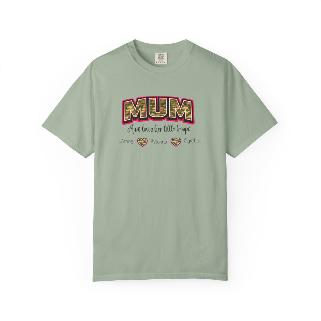 Mum Camo Print T-Shirt – "Mum, Mum loves her little meows" Mother's Day Tee