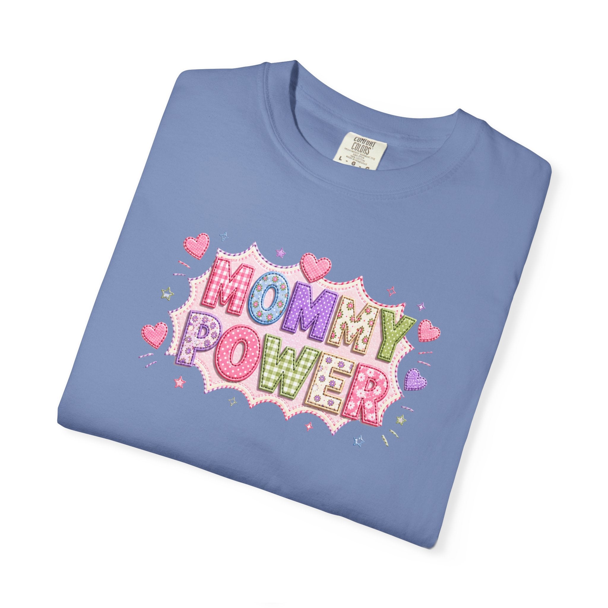 Mommy Power T-Shirt — Cute Heart Graphic Tee for Moms, Mother’s Day Gift