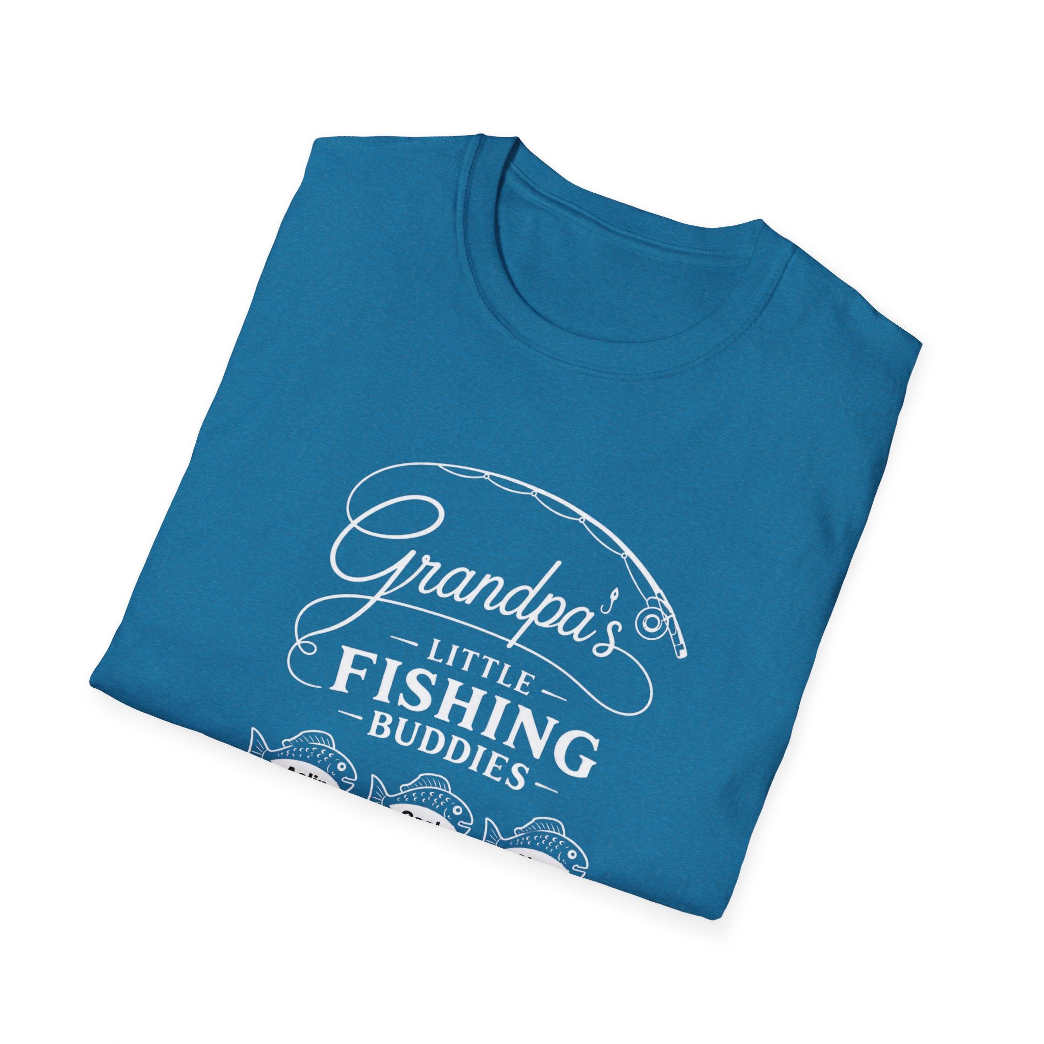 Fishing T-Shirt — "Grandpa's Little Fishing Buddies" Grandpa & Kids Matching Tee
