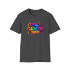 Gamer Dad Colourful Controller Design T-Shirt