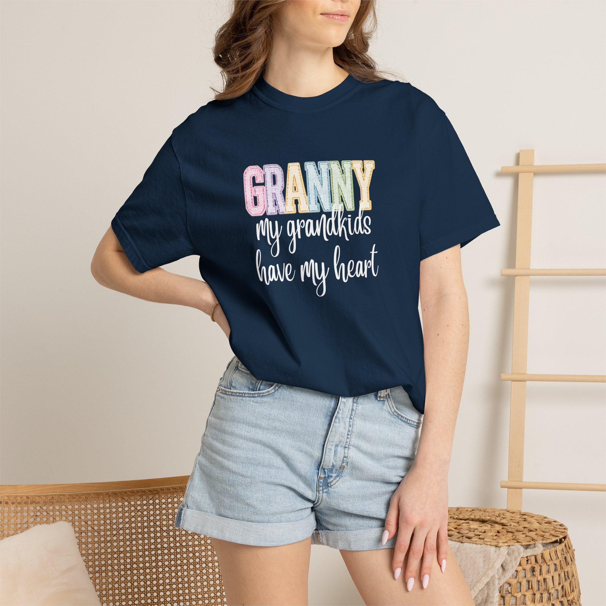 Granny My Grandkids Have My Heart T-Shirt — Grandma Gift, Mother's Day Tee