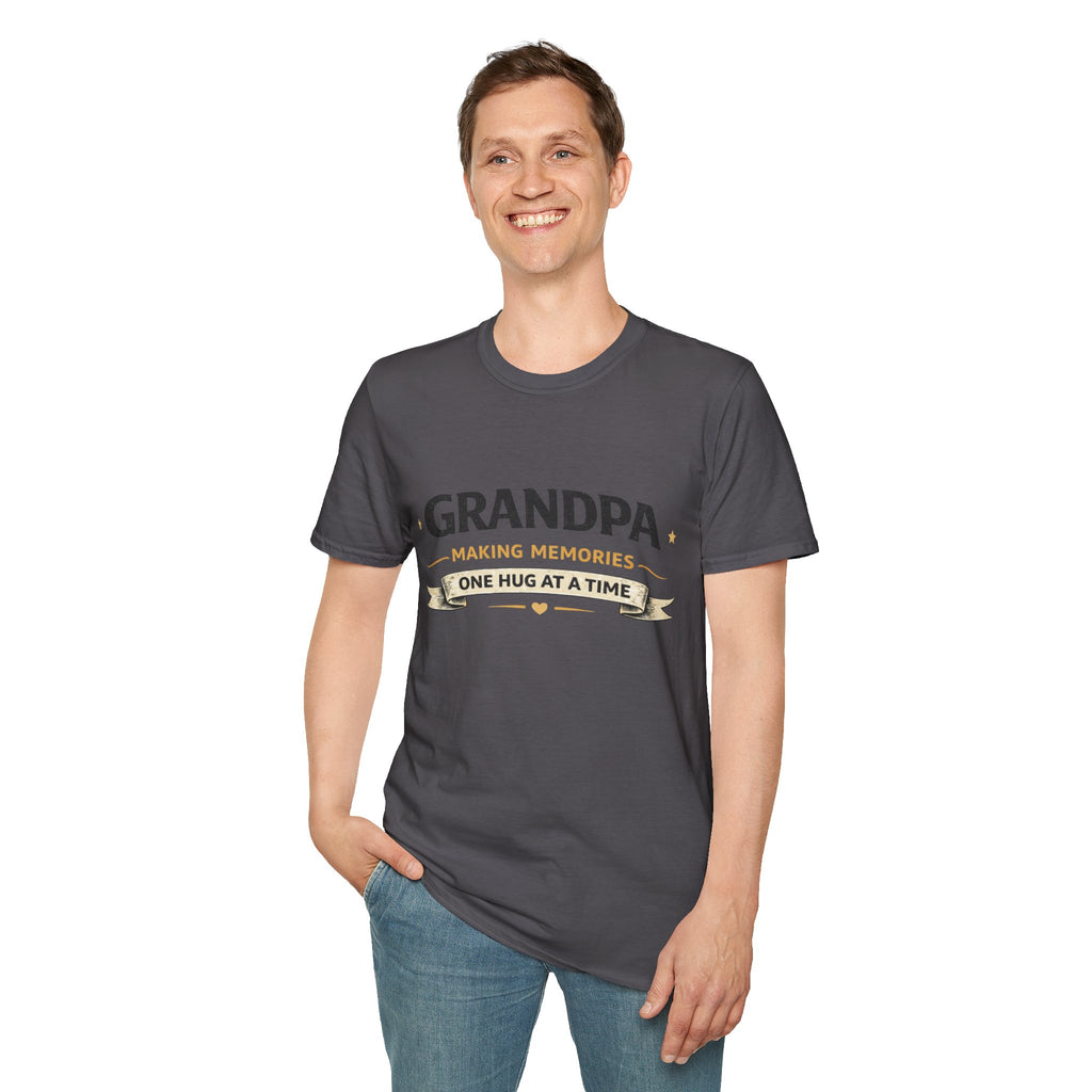 Grandpa Making Memories One Hug At A Time T-Shirt — Father's Day Gift