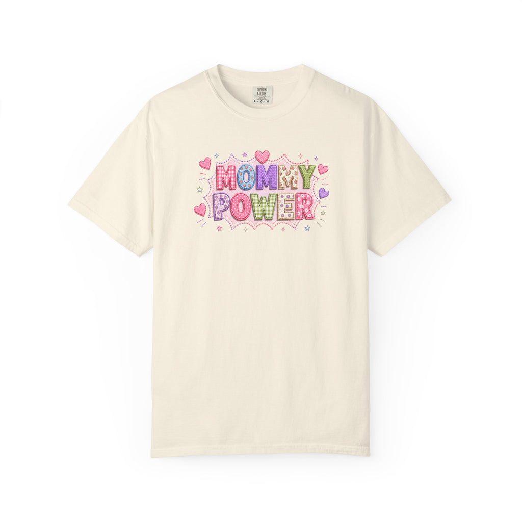 Mommy Power T-Shirt — Cute Heart Graphic Tee for Moms, Mother’s Day Gift