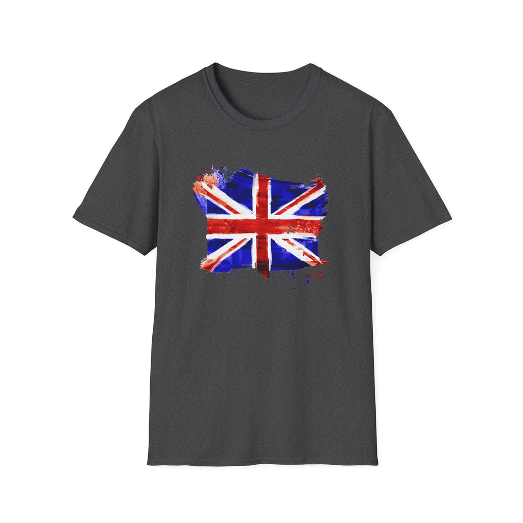 Union Jack Paint Brush UK Flag T-Shirt — British Pride Graphic Tee