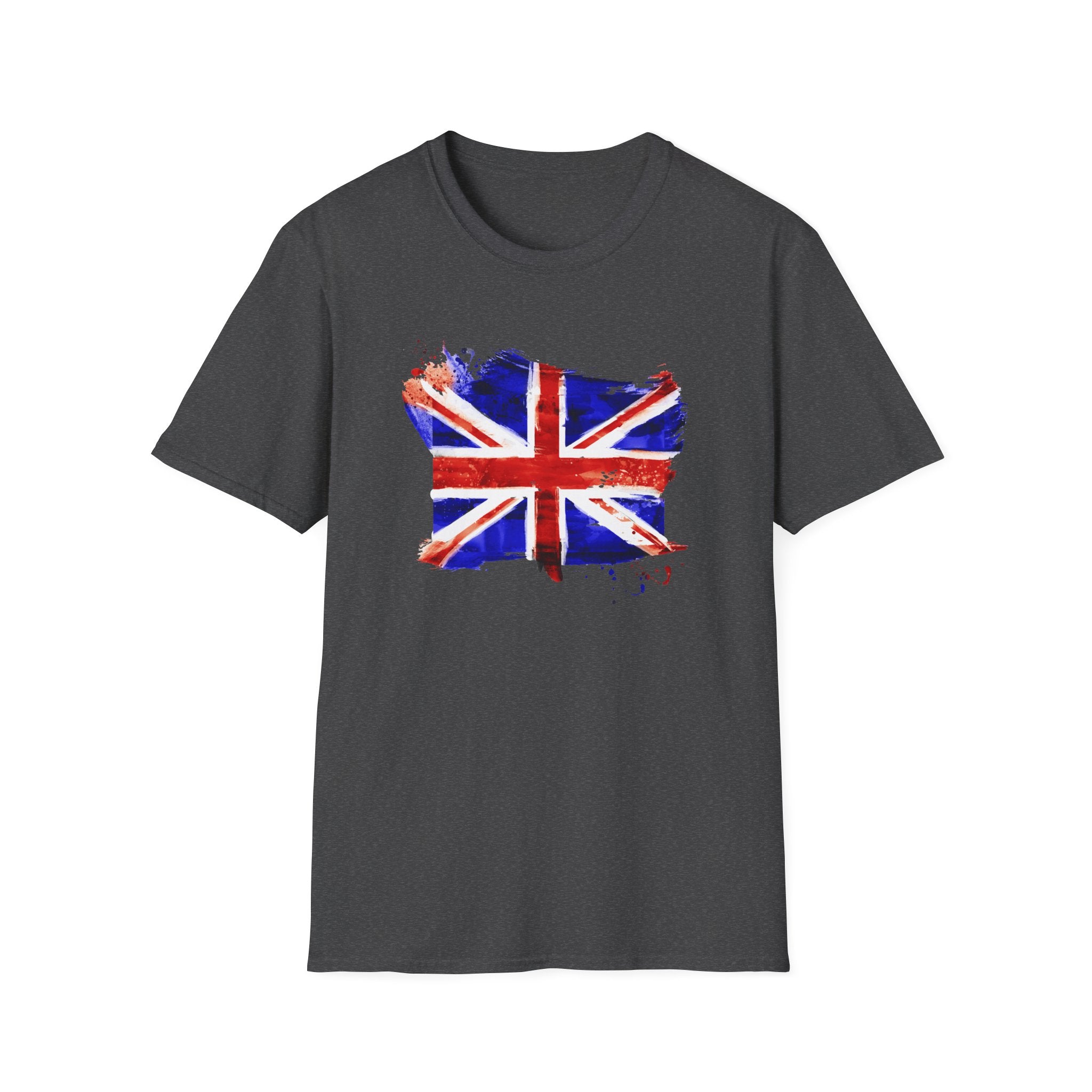 Union Jack Paint Brush UK Flag T-Shirt — British Pride Graphic Tee