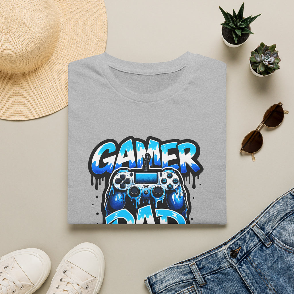 Gamer Dad T-Shirt — Blue Controller T-shirt