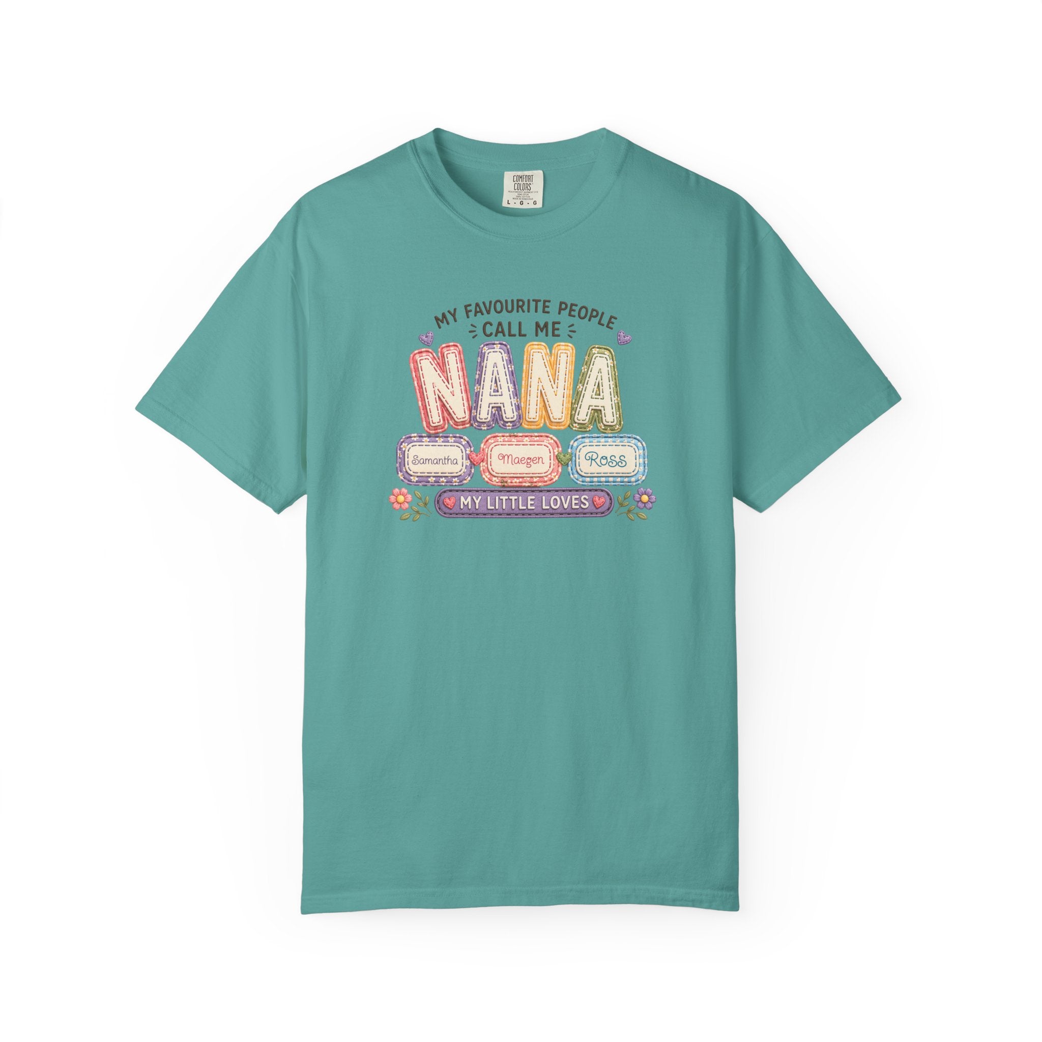 Nana T-Shirt — "My Favourite People Call Me Nana" Floral Grandma Gift Tee