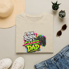 "I Am Born To Be A Gamer Dad" Neon T‑Shirt
