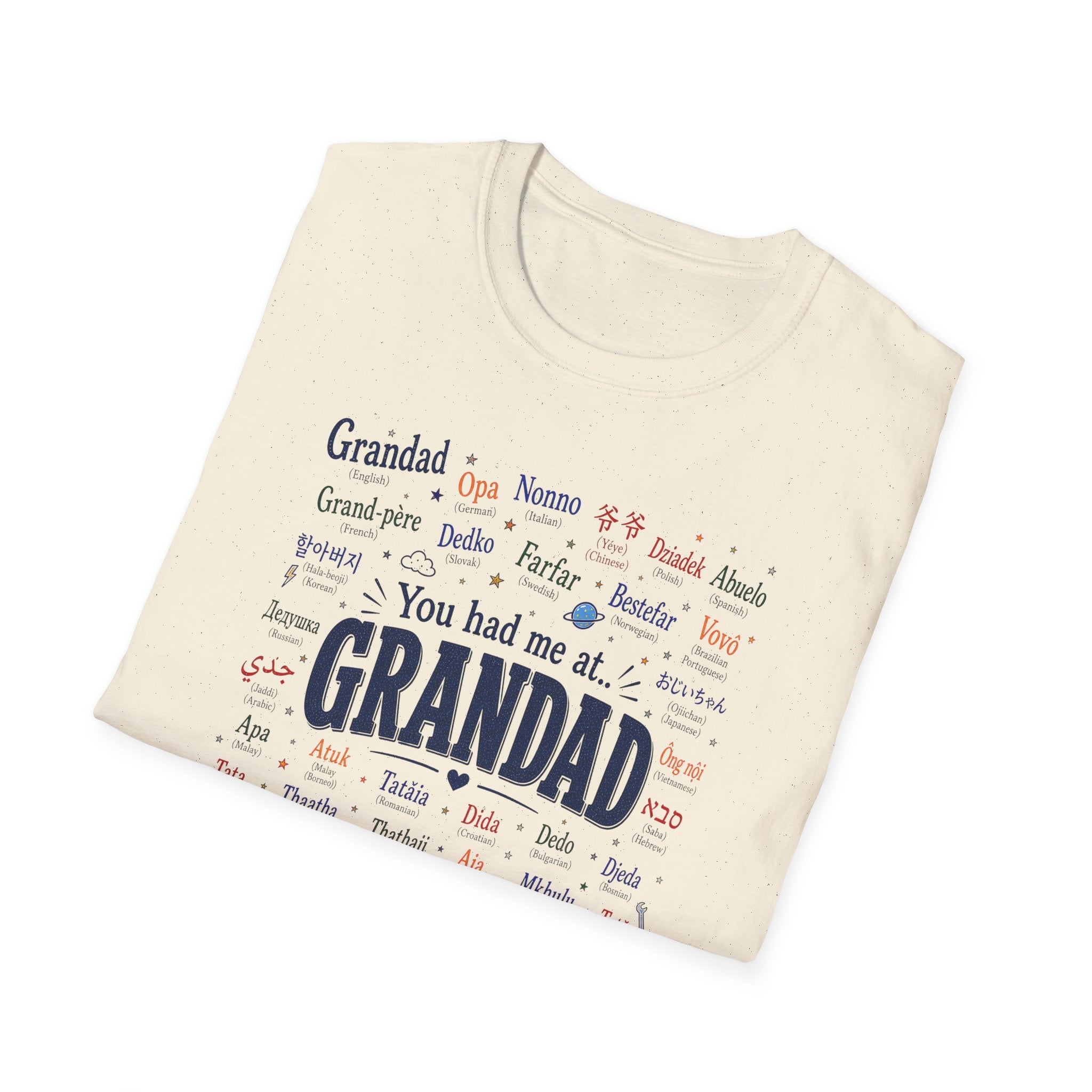 Grandad Word Cloud T-Shirt — "You had me at... GRANDAD" Father’s Day Gift