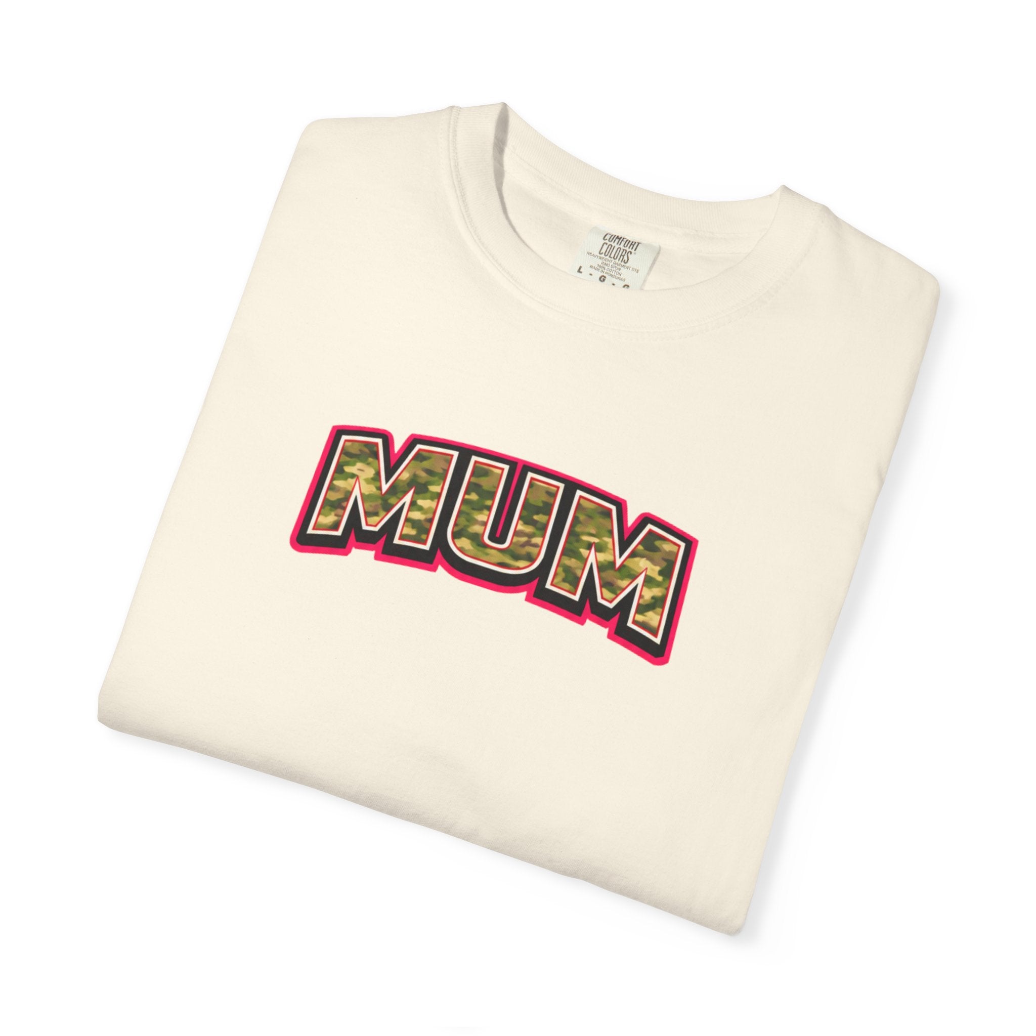 Mum Camo Print Logo T-Shirt