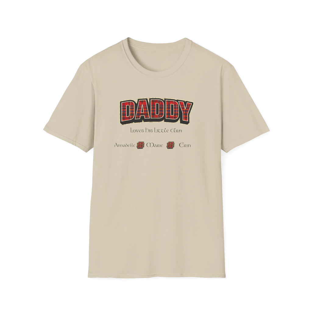Daddy Plaid Father’s Day T-Shirt — 'Daddy Loves You More Than Coffee' Graphic Tee