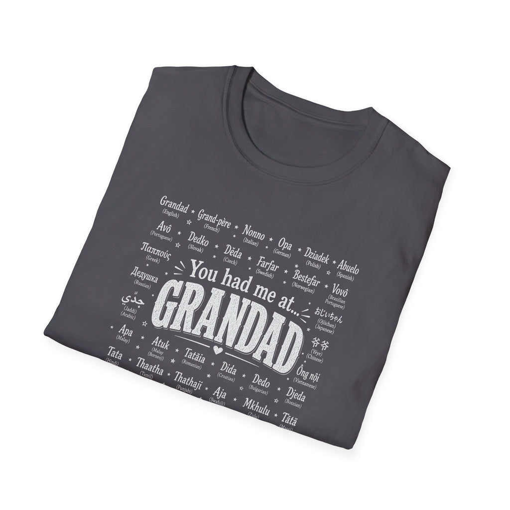 Grandad Word Cloud T-Shirt — "You had me at... GRANDAD" Father’s Day Gift