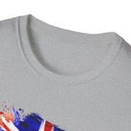 British Flag Watercolor T-Shirt – "Made in the UK" Pride Tee