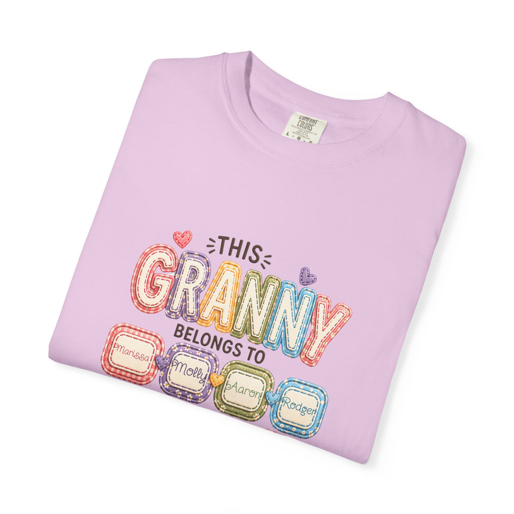 Granny Belongs To Grandkids T-Shirt — Cute Floral Grandma Gift