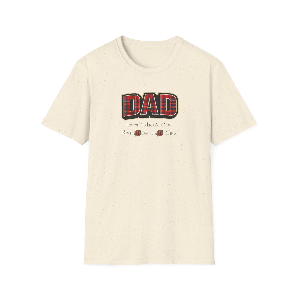 Dad Plaid Design T-Shirt – Rustic Father’s Day Gift