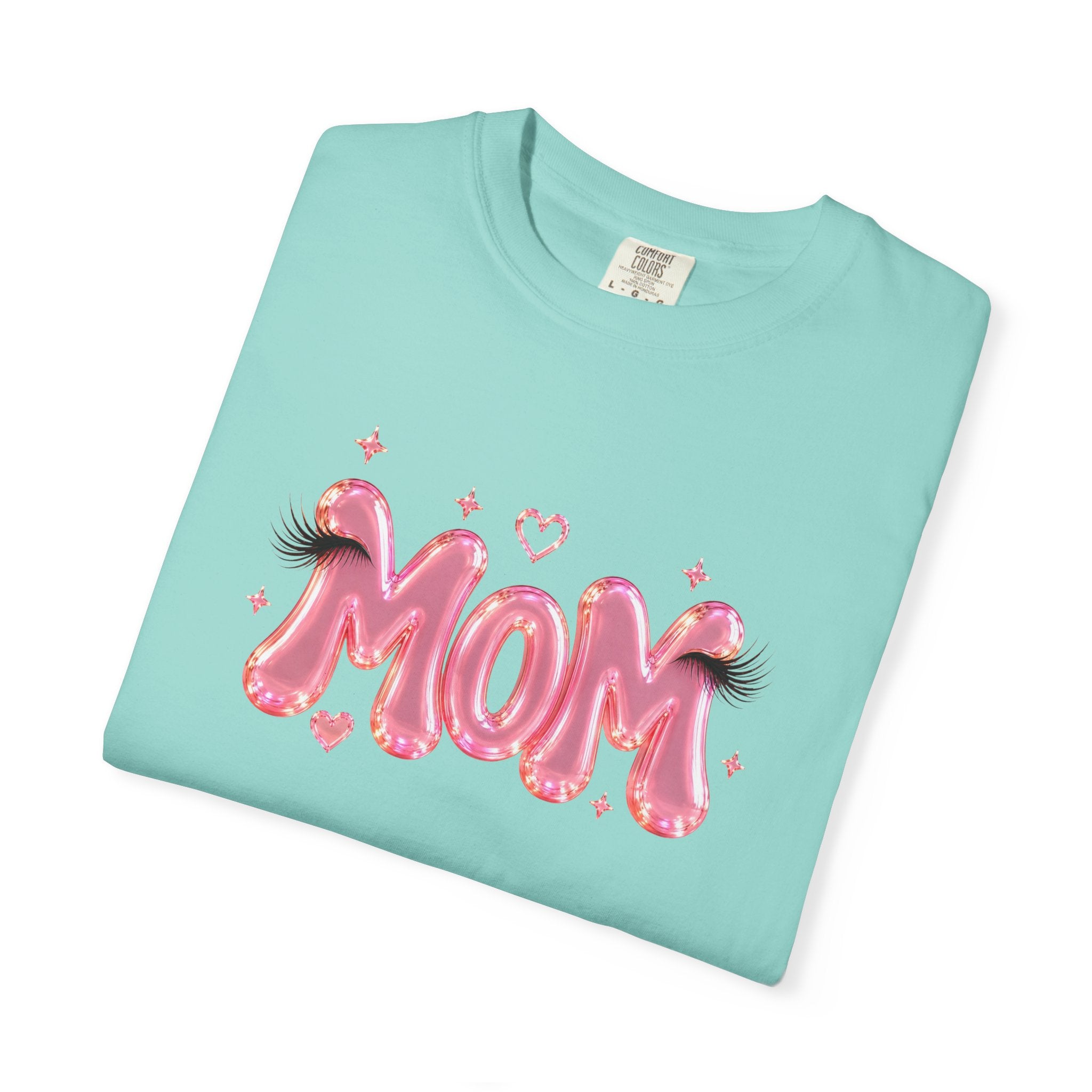 MOM Pink Balloon Eyelashes T-Shirt