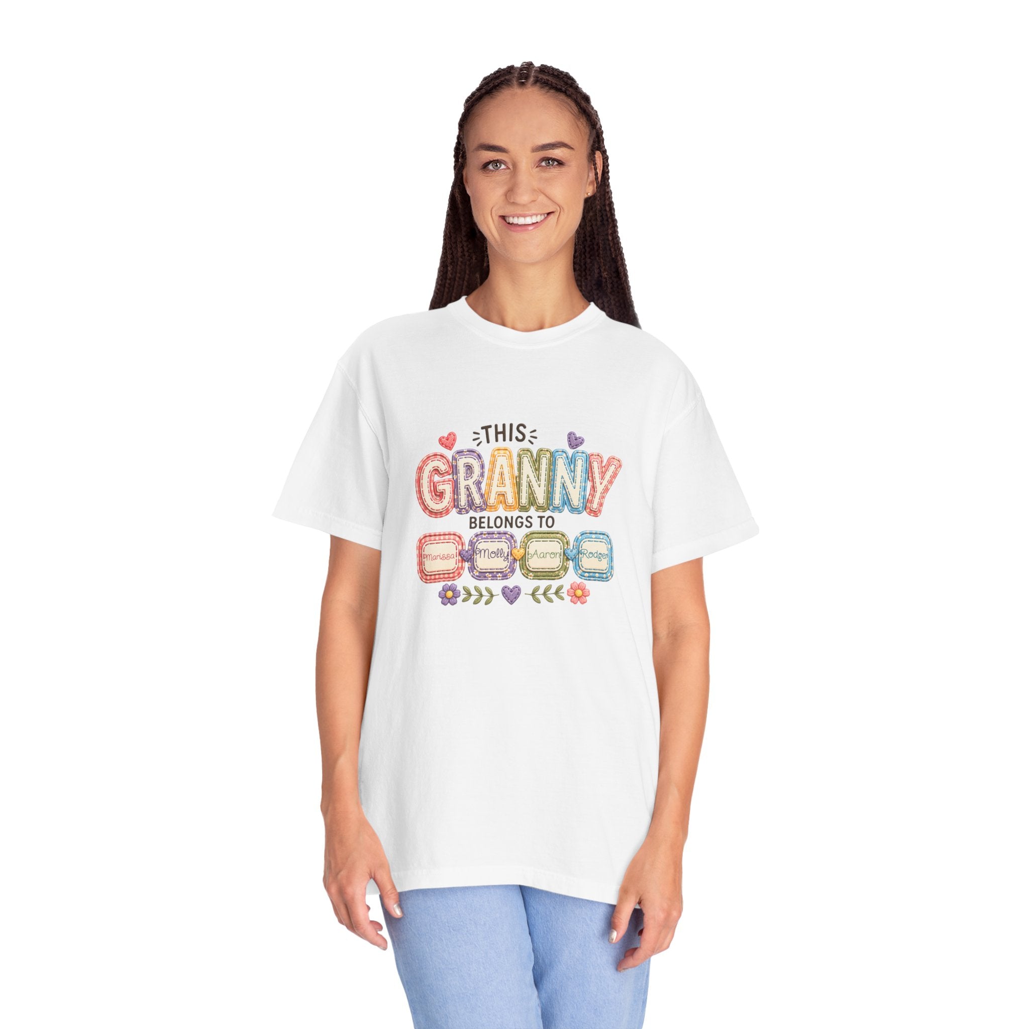 Granny Belongs To Grandkids T-Shirt — Cute Floral Grandma Gift