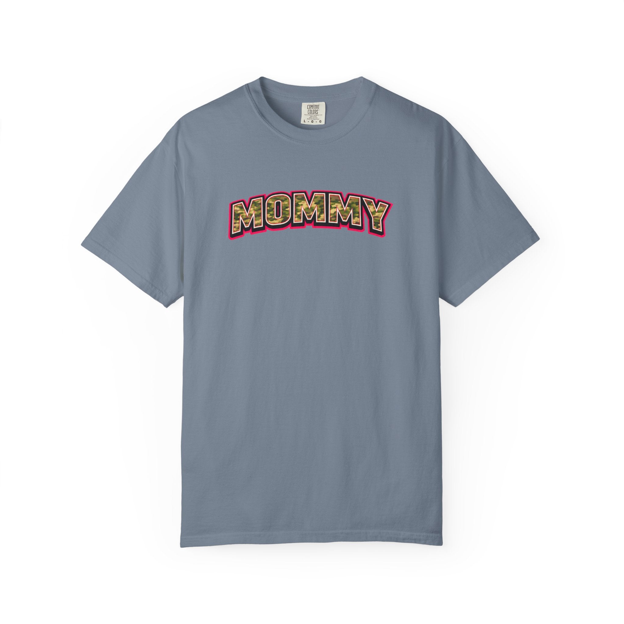 Mommy Camo Graphic T-Shirt — Retro Lettering Mother's Day Tee