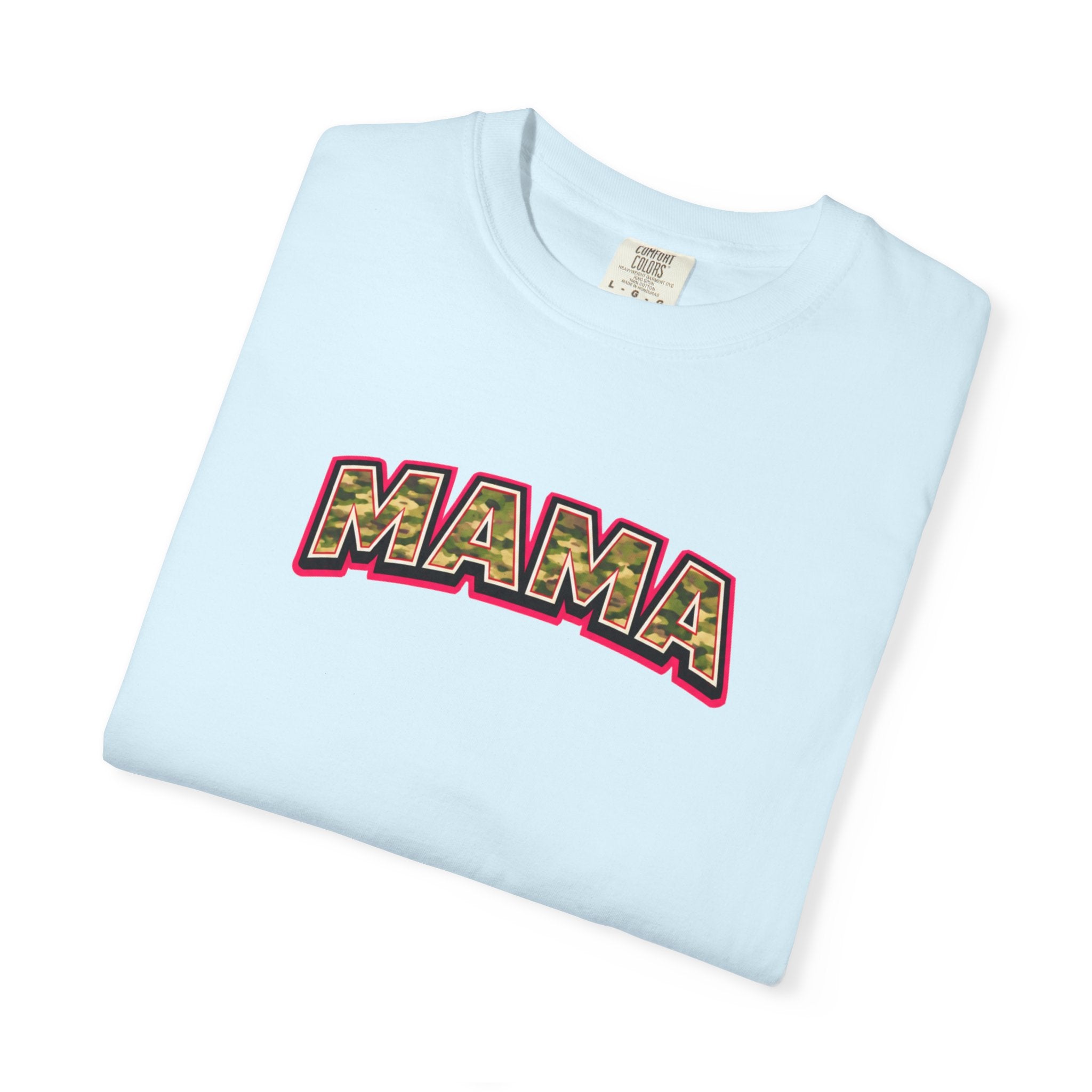 Mama Camo Retro T-Shirt — Vintage Lettering Mother's Day Tee