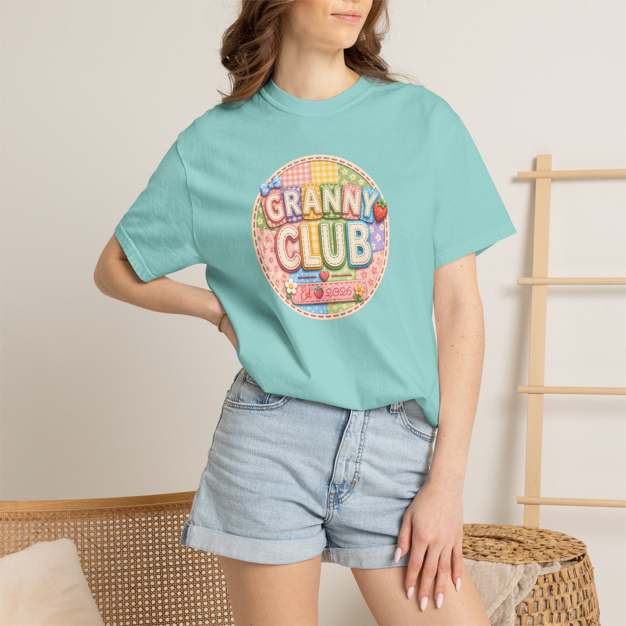 Granny Club Graphic T-Shirt — Retro Candy Patch Design