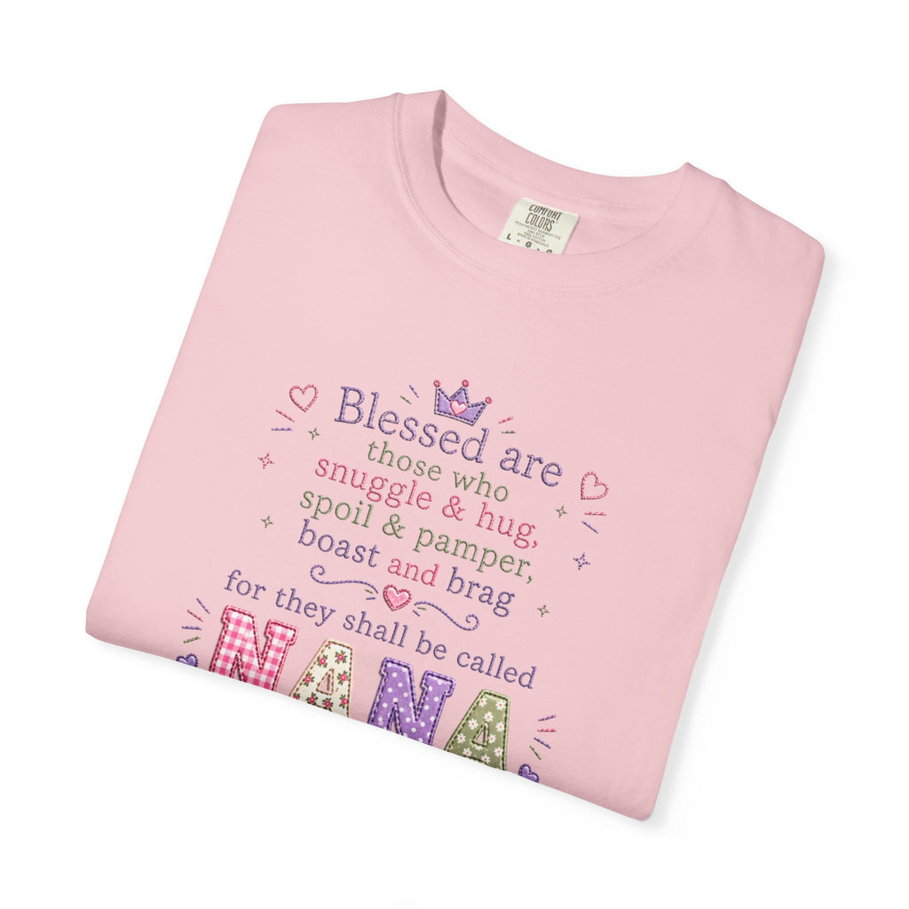 Nana Blessings T-Shirt — "Blessed are those who snuggle & pamper..." Grandmother Gift