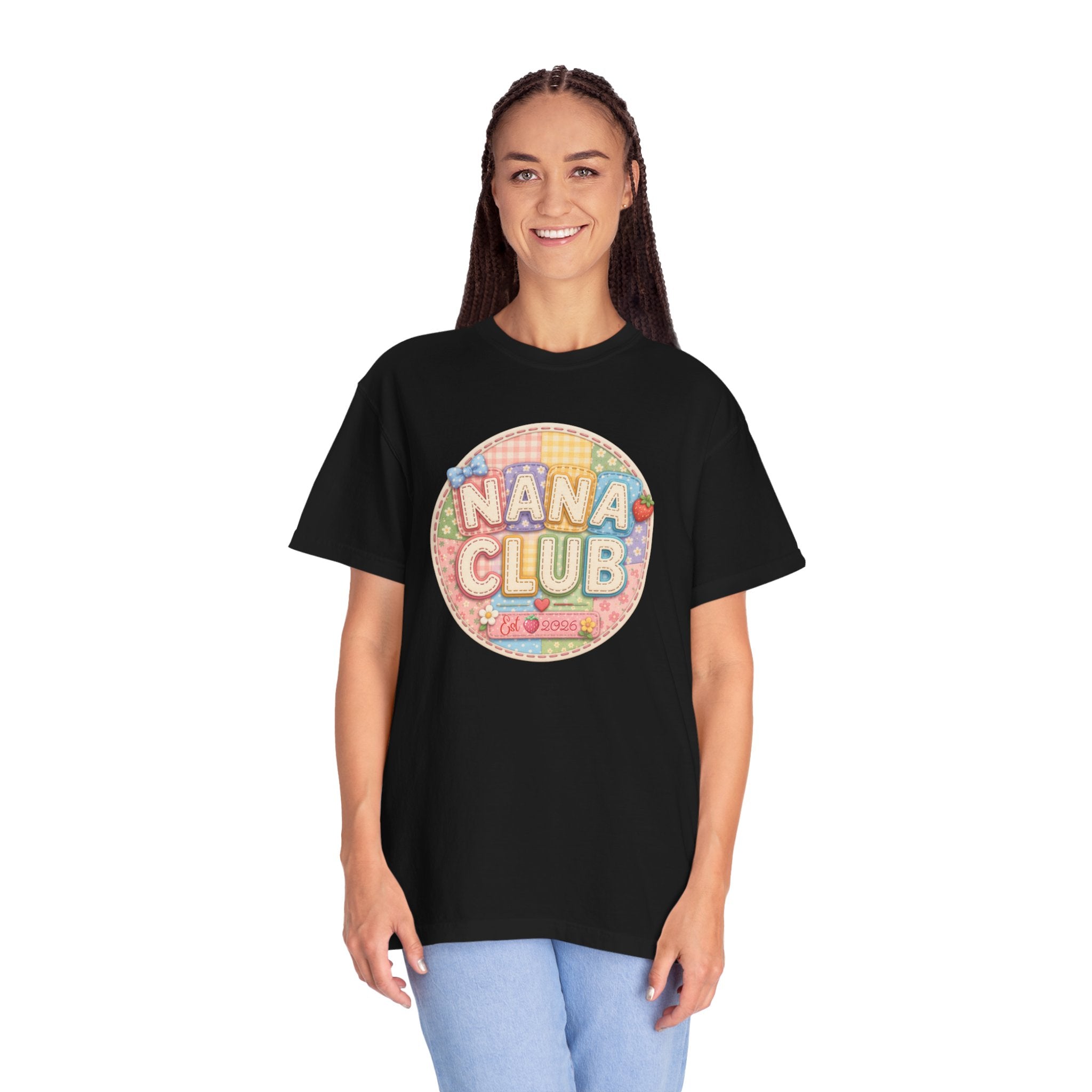 Nana Club T-Shirt — Retro Pastel Grandma Gift Tee