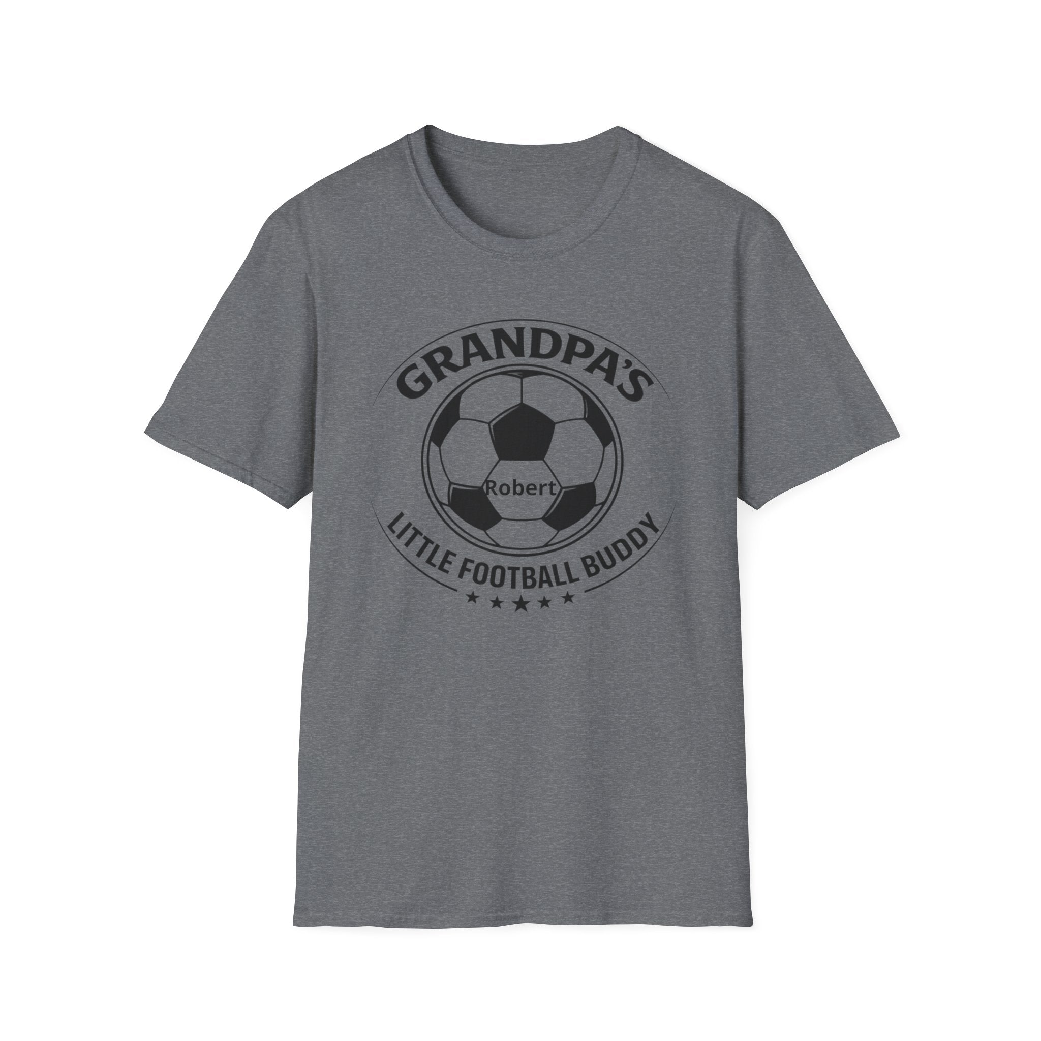 Grandpa's Little Football Buddy T-Shirt — Personalized Soccer Dad/Grandparent Gift