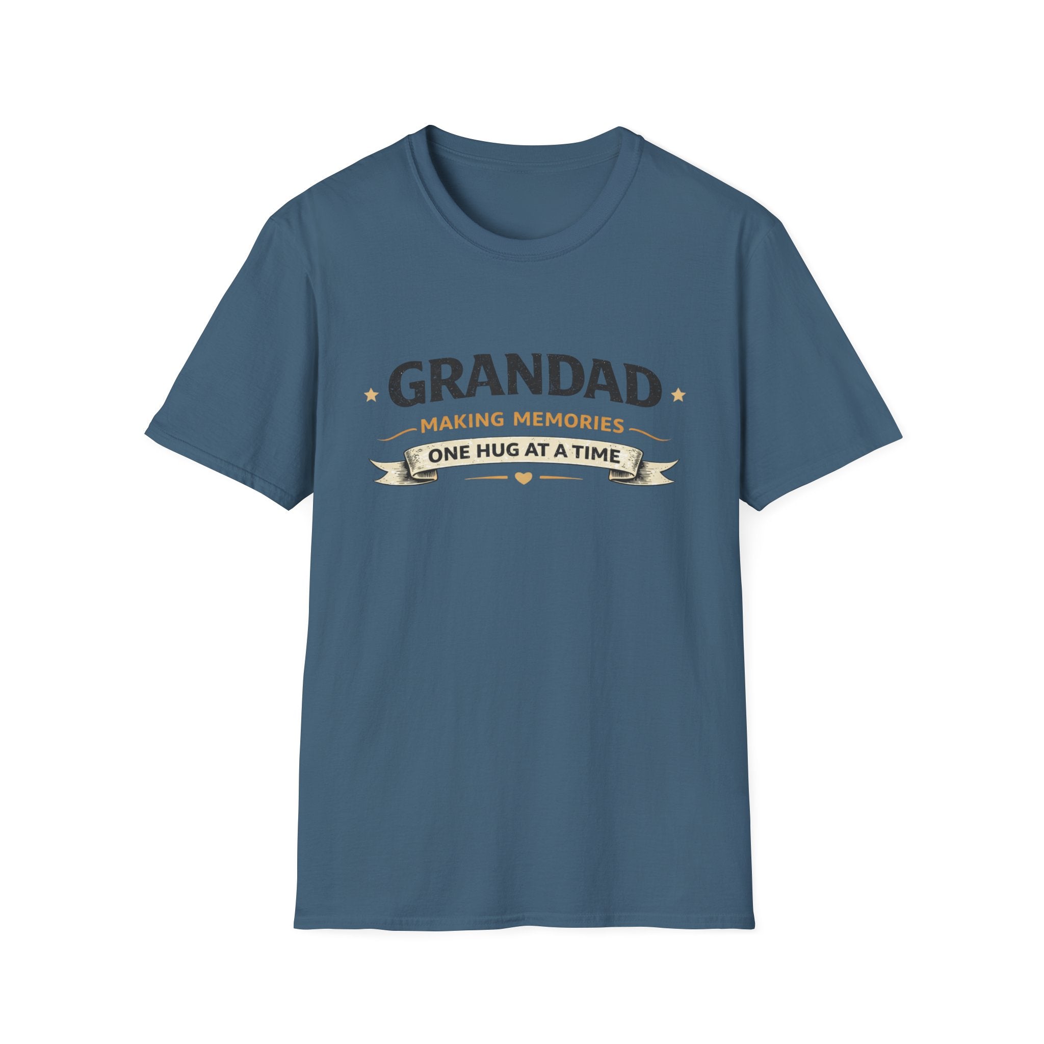 Grandad T-Shirt - "Making Memories One Hug at a Time" Grandpa Gift Tee