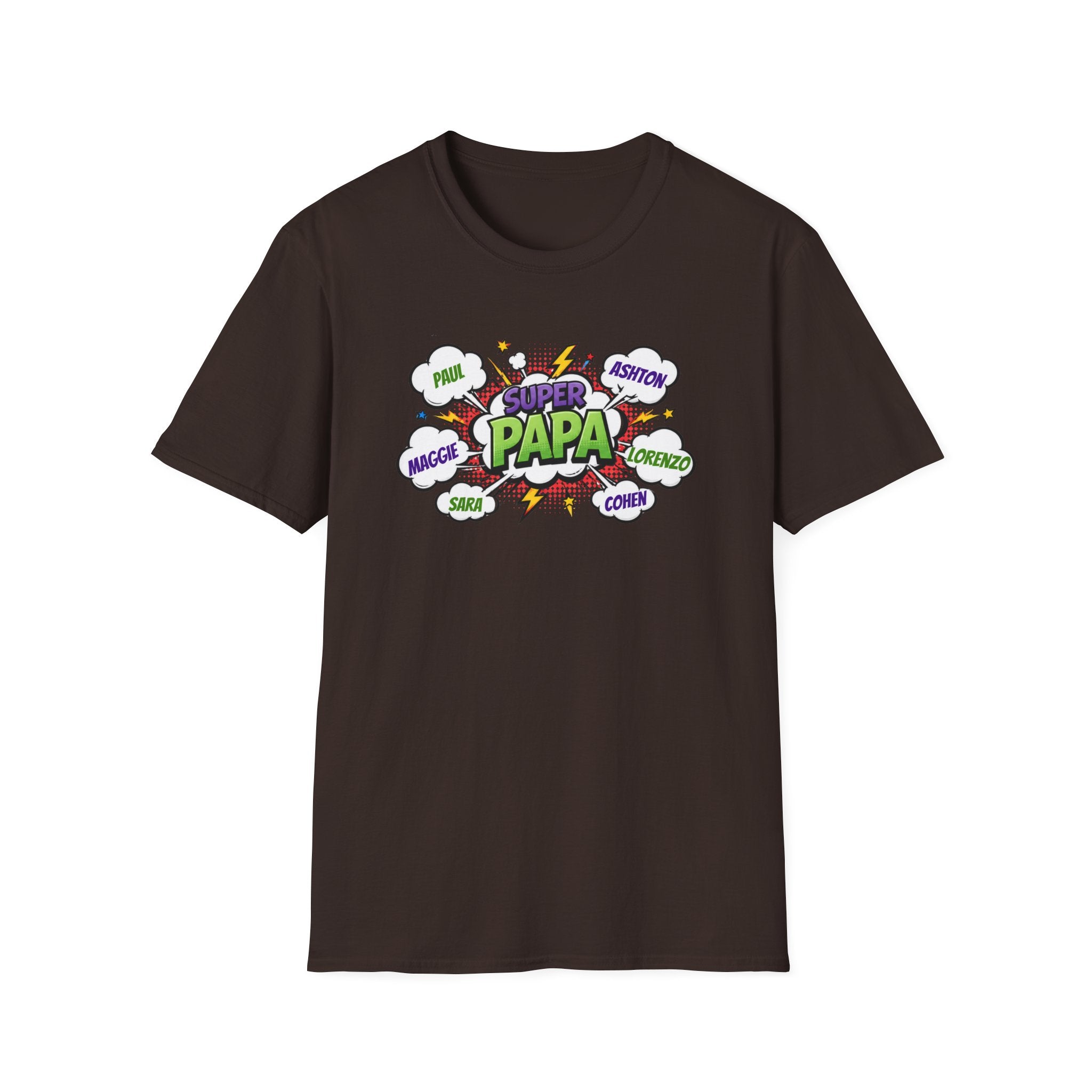 Super Papa Comic T-Shirt — Funny Father’s Day Gift