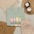 T-Shirt — “Nana Loves Her Crew” Colorful Grandma Family tee