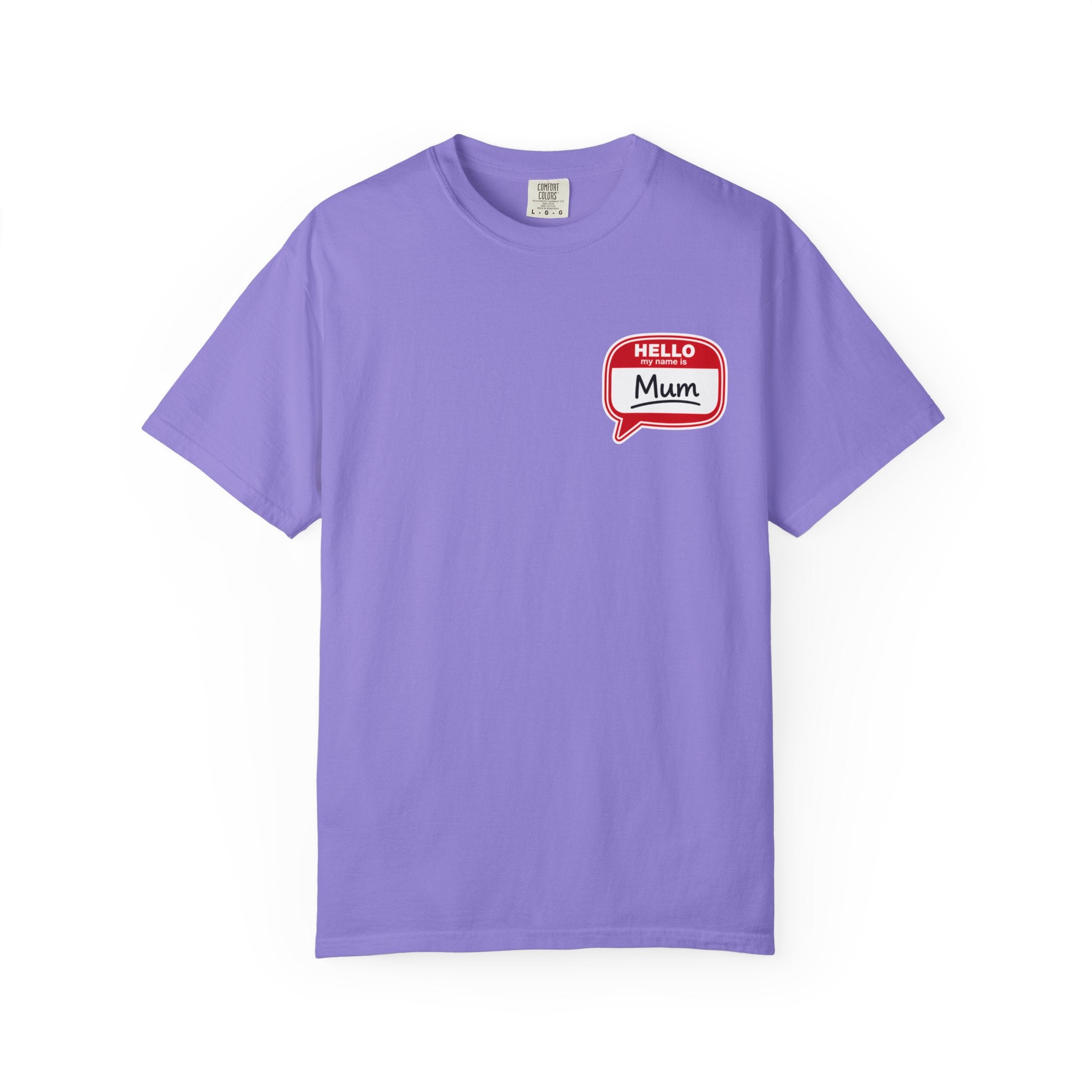 Hello Mum Speech Bubble T-Shirt — Cute Retro Mom Graphic Tee