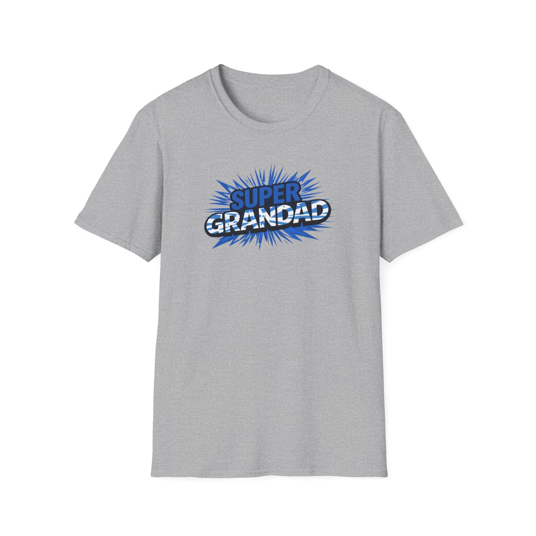 Super Grandad Scotland Flag/Scottish themed T-Shirt — Retro Comic Gift for Grandpa, Father’s Day & Birthday